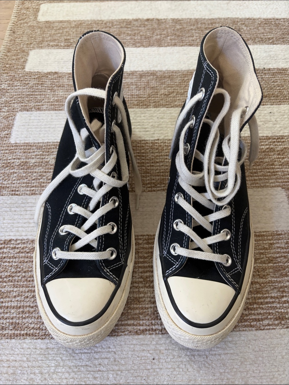 Chuck Taylor 70 Black High-Top Canvas Sneakers - Men